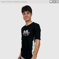 Kép 1/4 - DoggyAndi - Gamer kutyusok oldalsávos póló