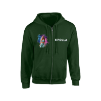 Kép 2/10 - Polla Channel - #Polla cipzáros kapucnis pulóver