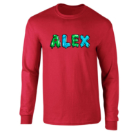 Kép 2/8 - Alex Csigér - ALEX - zöld - kék felnőtt hosszú ujjú póló