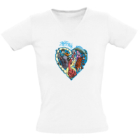 Kép 2/2 - Zállatorvos - Szív alakú logóval - női póló