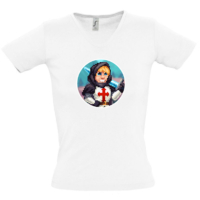 Kép 2/2 - IceBlueBird - Pixel kör alakú logó női póló