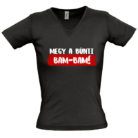 Kép 2/3 - PamKutya - Megy a bünti BAM-BAM! női póló