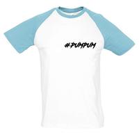 Kép 3/4 - Polla Channel - #PUMPUM színes vállú férfi póló