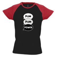 Kép 4/4 - Polla Channel - Pumpum power színes vállú női póló