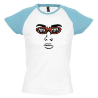Kép 4/4 - MMK dank szemüveg színes vállú női póló
