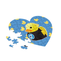 Kép 2/2 - Jánosik Gergő - Karcsi a kacsa szív alakú puzzle