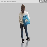 Kép 1/2 - Polla - Polly Game vászon tornazsák