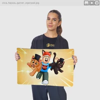 Kép 1/2 - Zsdav - Cica hajsza gamer egérpad