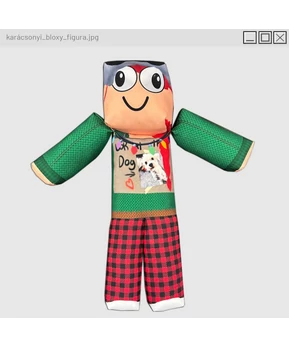 DoggyAndi - Karácsonyi Bloxy figura ( alvóka )