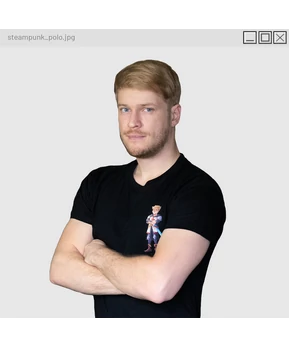 IceBlueBird - Steampunk póló