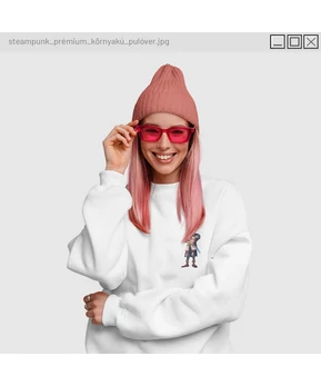 IceBlueBird - Steampunk PRÉMIUM környakú pulóver