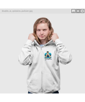 Noel - Double W cipzáros kapucnis pulóver