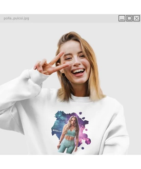 Polla - #Polla PRÉMIUM környakú pulóver