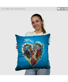 Zállatorvos - Szív alakú logó díszpárna