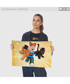 Zsdav - Cica hajsza gamer egérpad