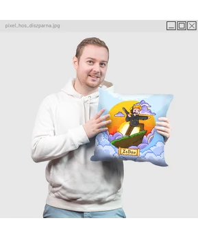 Zsdav - Pixel hős díszpárna