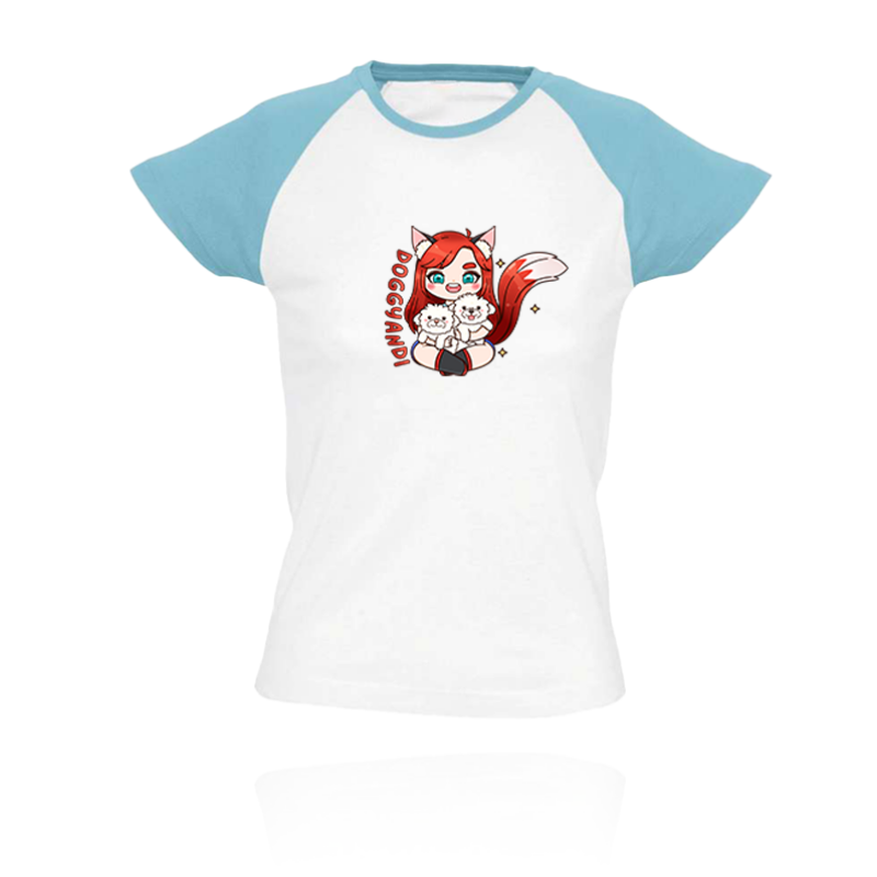 DoggyAndi - Cukorfalat 2023 színes vállú női póló