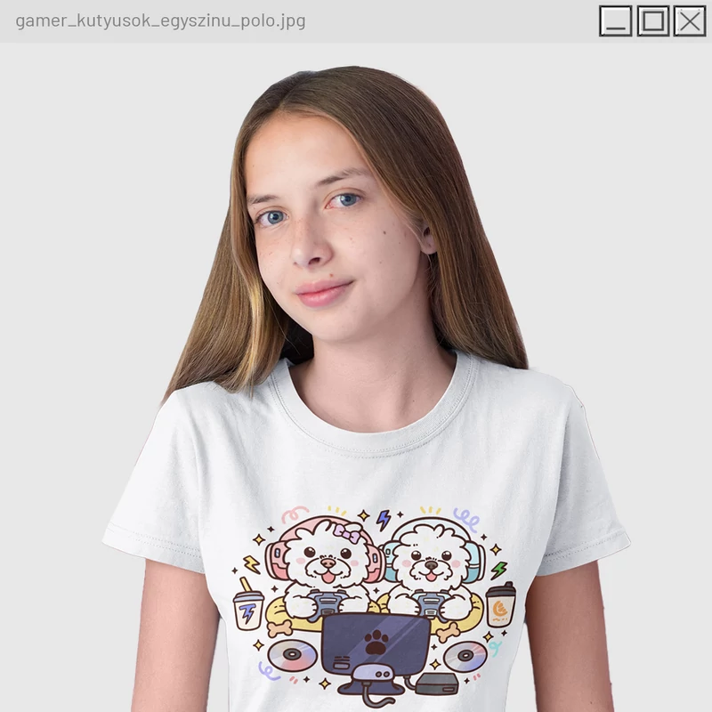 DoggyAndi - Gamer kutyusok póló