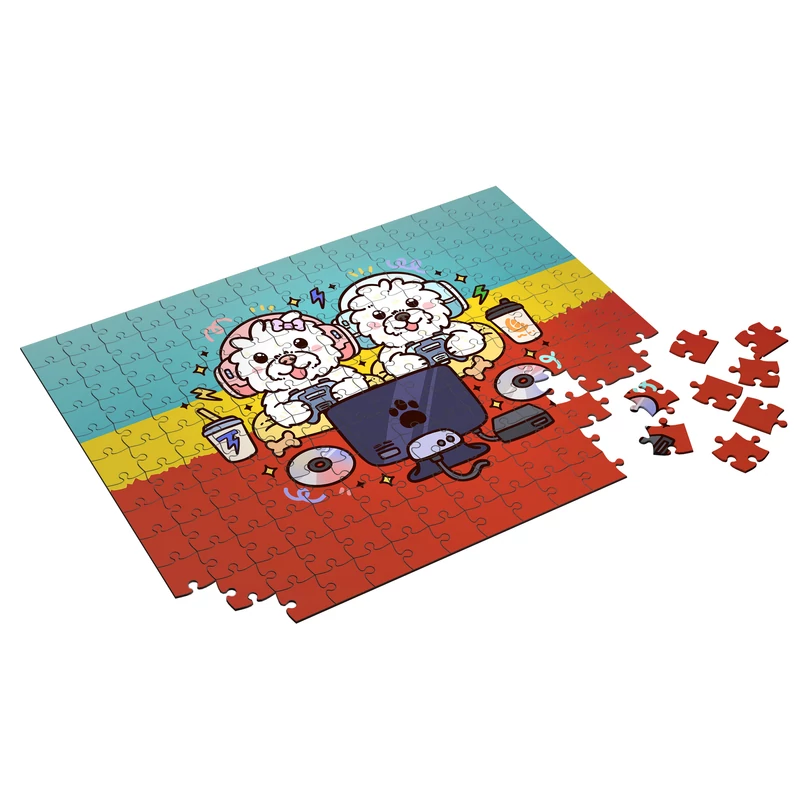 DoggyAndi - Gamer kutyusok puzzle