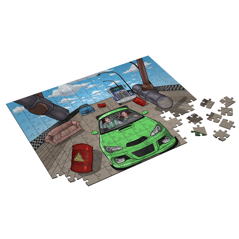 KD Csapat - Veszélyes verseny puzzle - 120 darabos