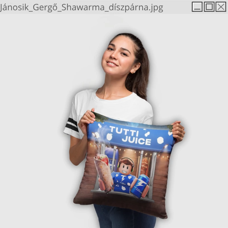 Jánosik Gergő - Shawarma díszpárna