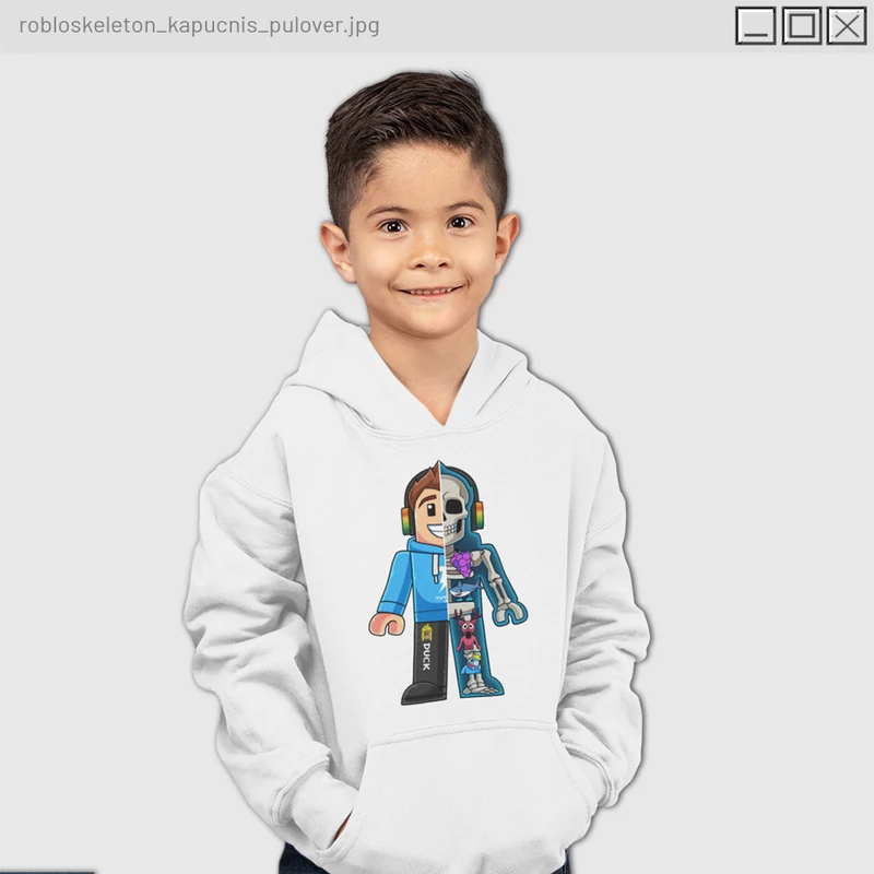 Jánosik Gergő - RobloSkeleton kapucnis pulóver