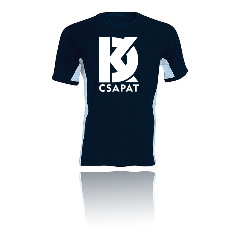 KD Csapat oldalsávos férfi póló