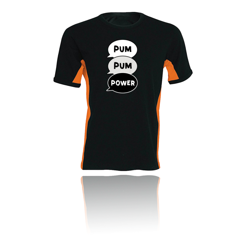 Polla Channel - Pumpum power oldalsávos férfi póló