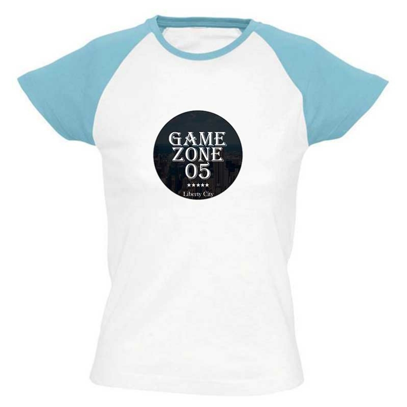 Gamezone05 - Liberty City színes vállú női póló
