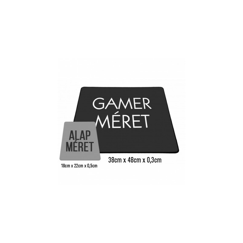 UborCraft - kék logóval gamer egérpad