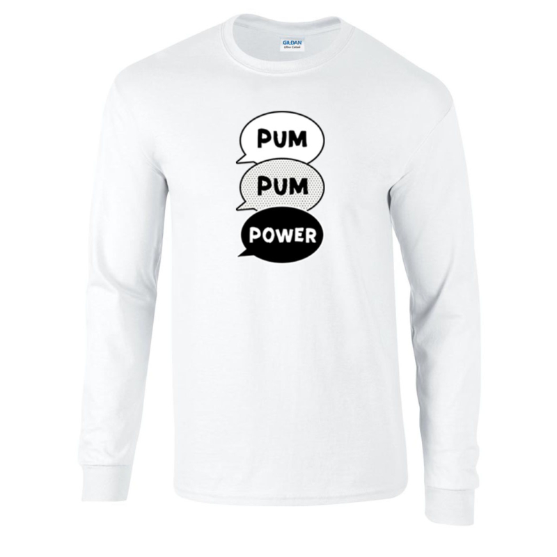 Polla Channel - Pumpum power felnőtt hosszú ujjú póló