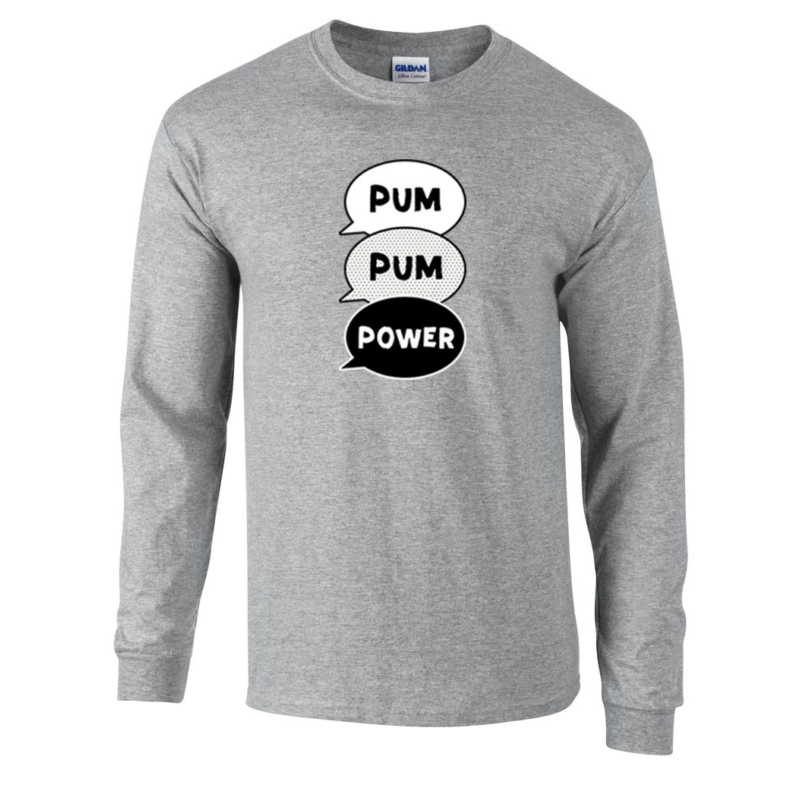 Polla Channel - Pumpum power felnőtt hosszú ujjú póló