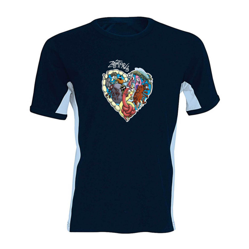 Zállatorvos - Szív alakú logóval - oldalsávos férfi póló