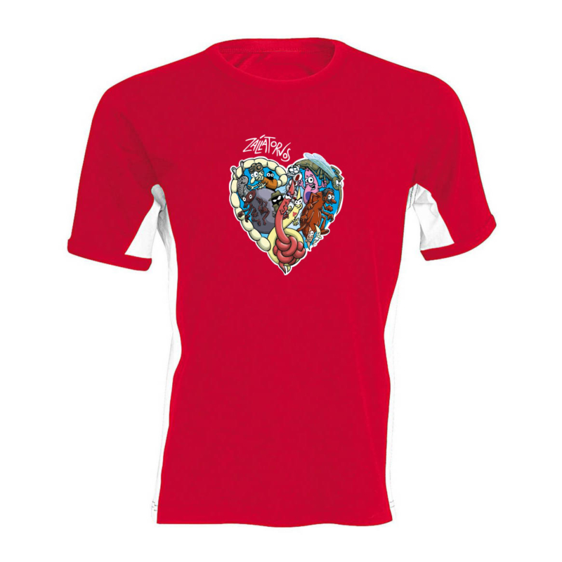 Zállatorvos - Szív alakú logóval - oldalsávos férfi póló