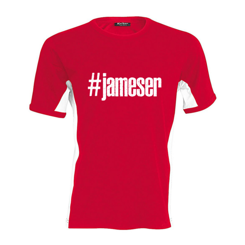James - #jameser oldalsávos férfi póló