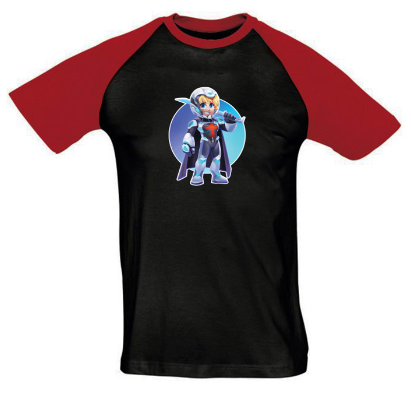 IceBlueBird - Space Dragons 2. évad színes vállú férfi póló