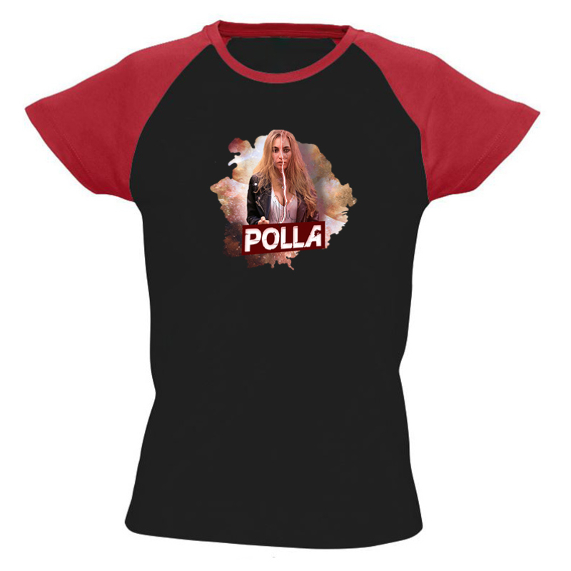 Polla Channel - Stranger power színes vállú női póló