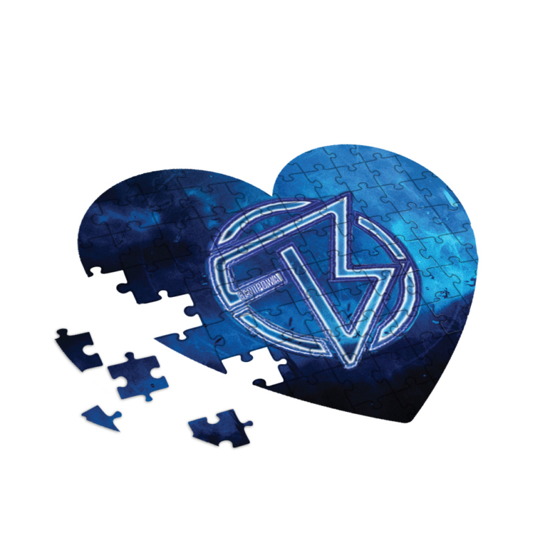 BENIIPOWA - Blue szív alakú puzzle