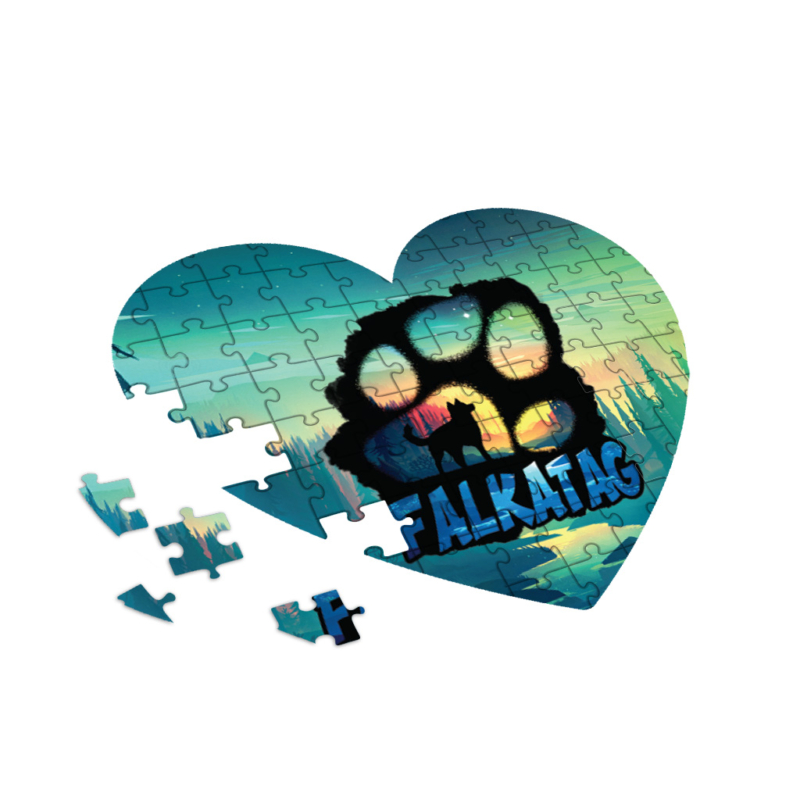 DoggyAndi - Falkatag  szív alakú puzzle